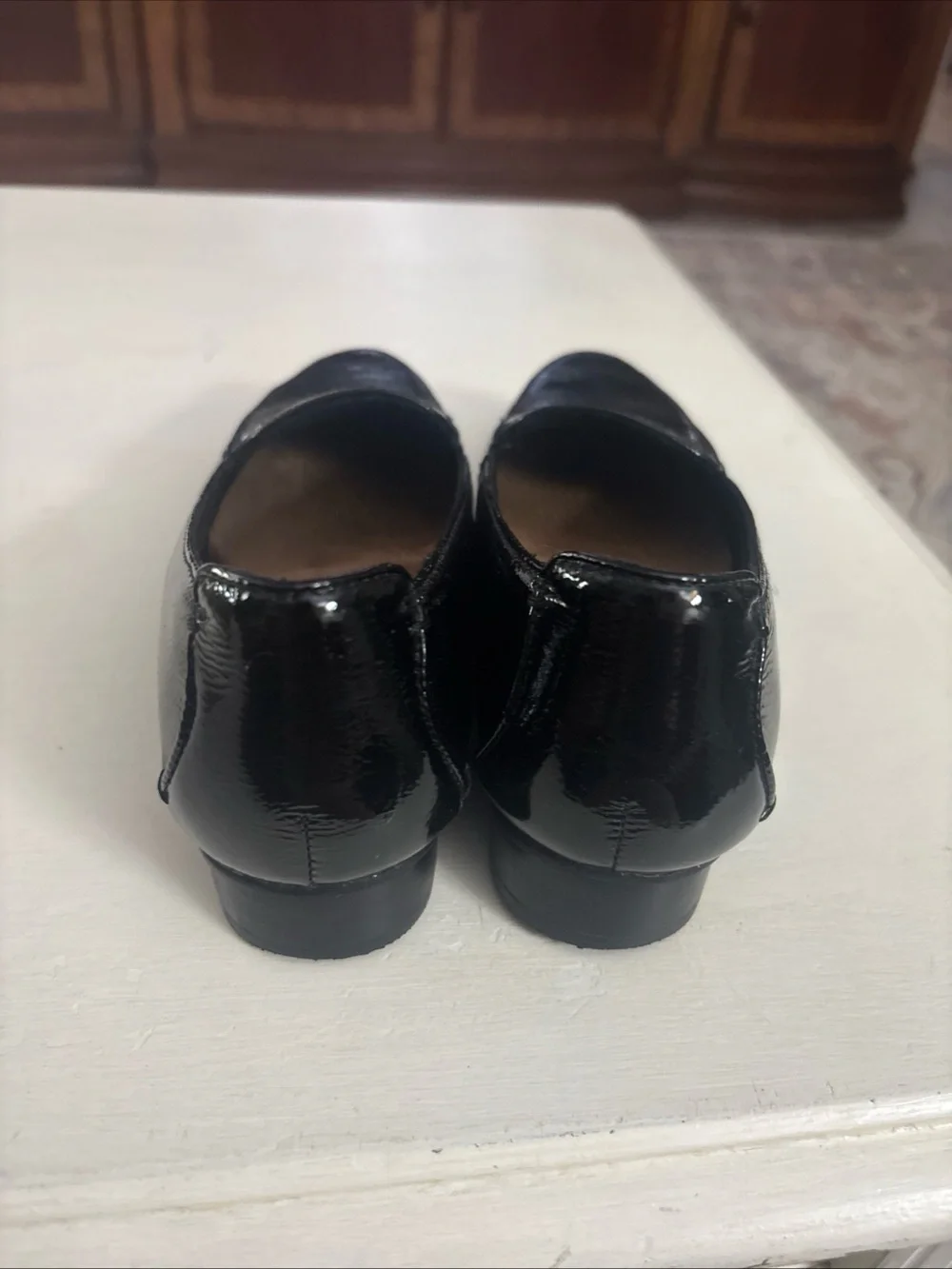 Clarks Black Patent Leather Women's Loafers